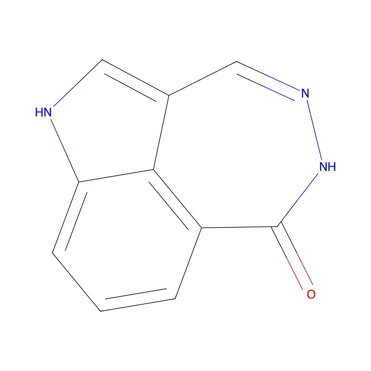 6H-Pyrrolo(4,3,2-ef)(2,3)benzodiazepin-6-one, 1,5-dihydro- molecular structure, CAS 65923-21-9