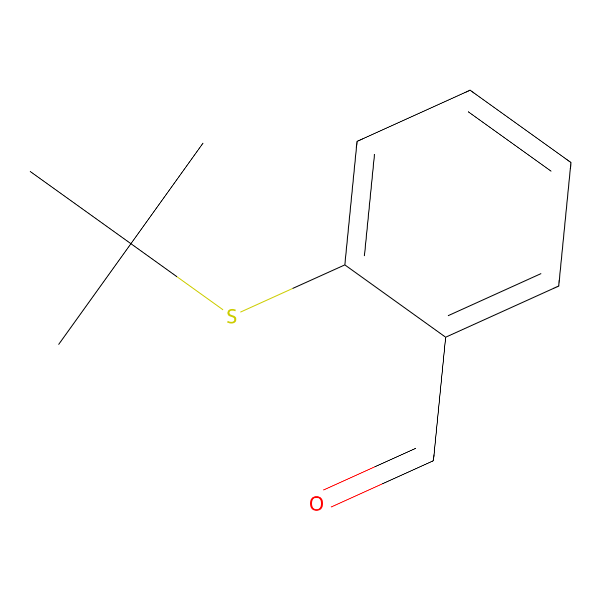 2-(Tert-Butylthio)Benzaldehyde molecular structure, CAS 65924-65-4