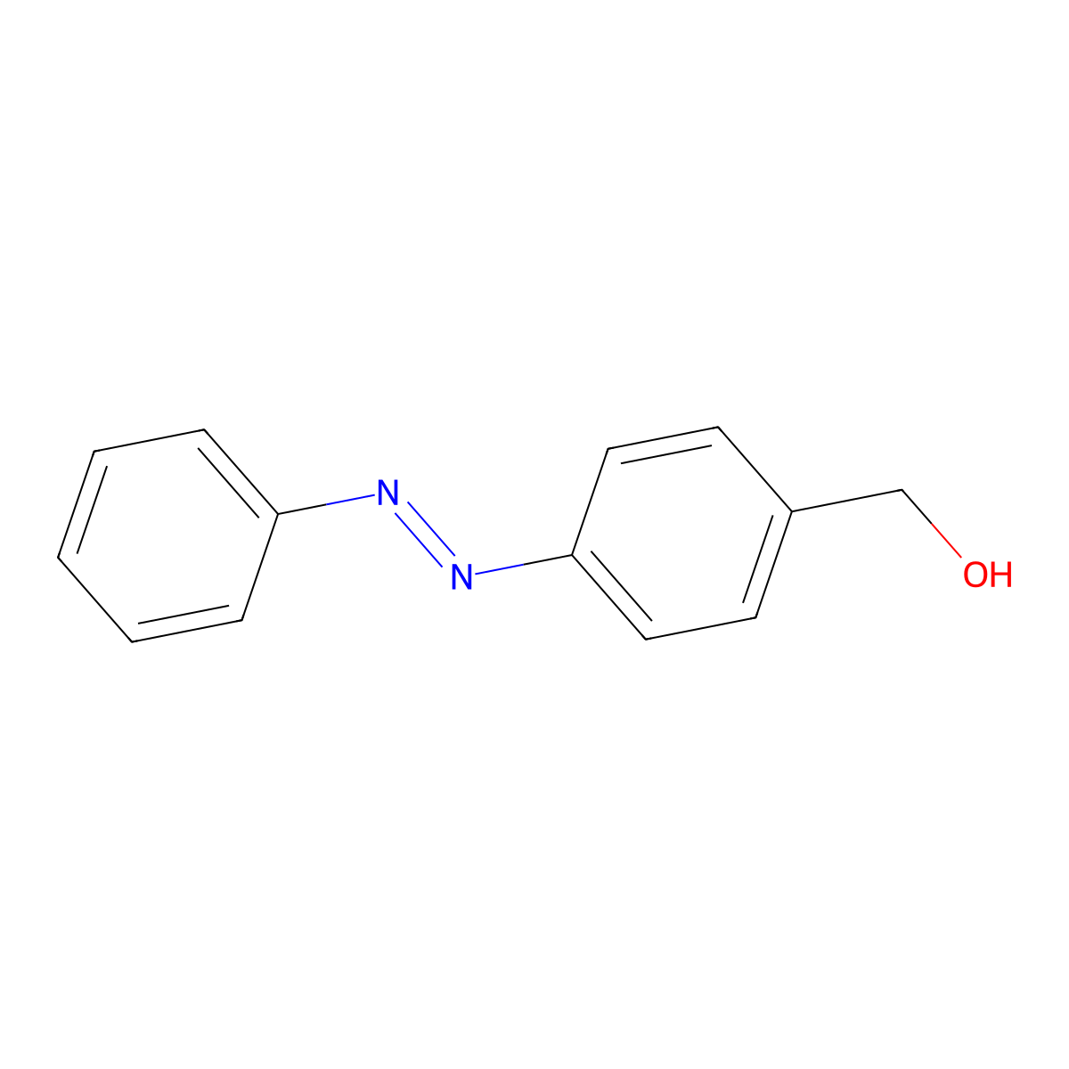 (4-[(E)-Phenyldiazenyl]phenyl)methanol molecular structure, CAS 65926-74-1