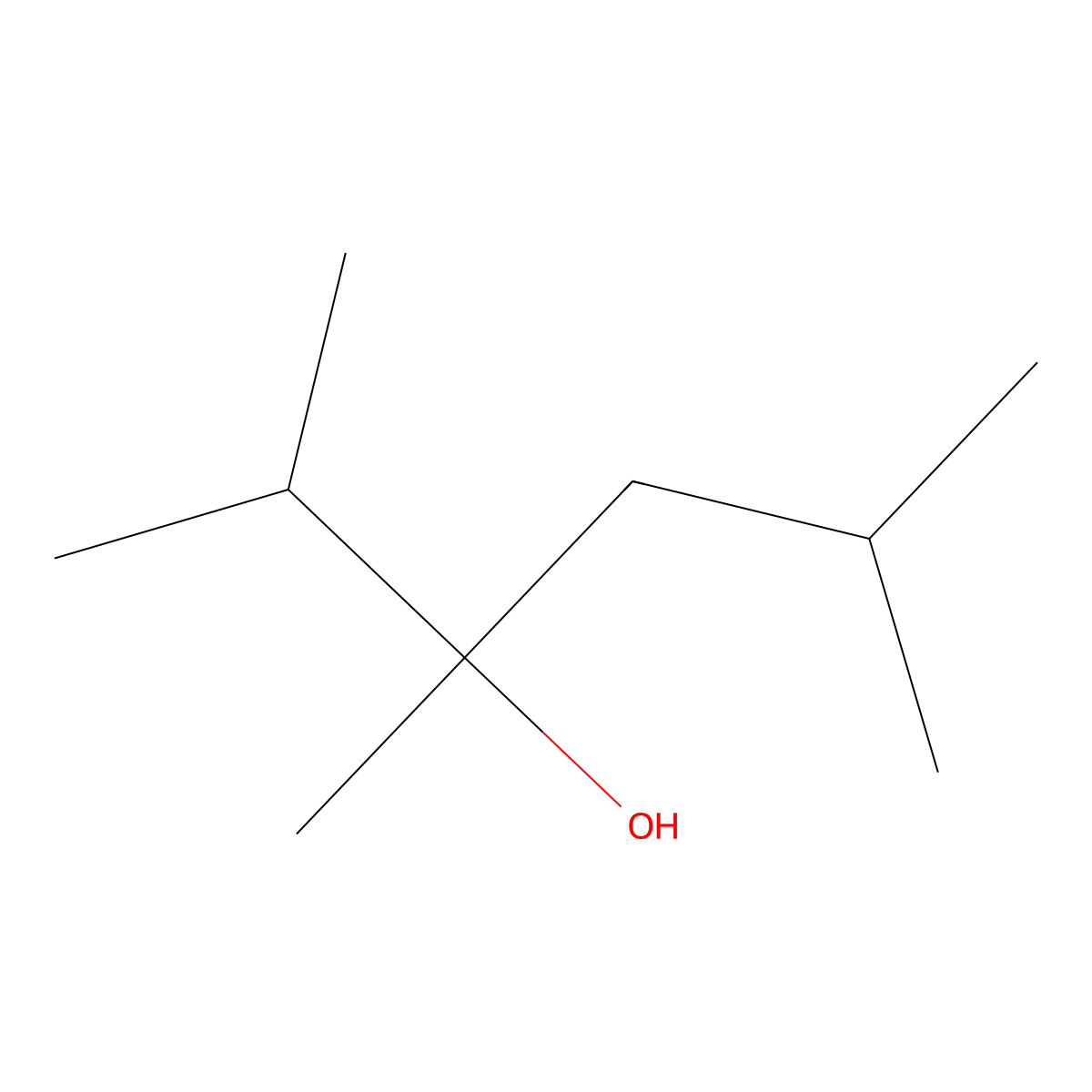 2,3,5-Trimethylhexan-3-ol molecular structure, CAS 65927-60-8