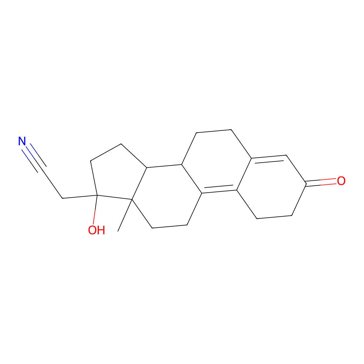 Dienogest molecular structure, CAS 65928-58-7