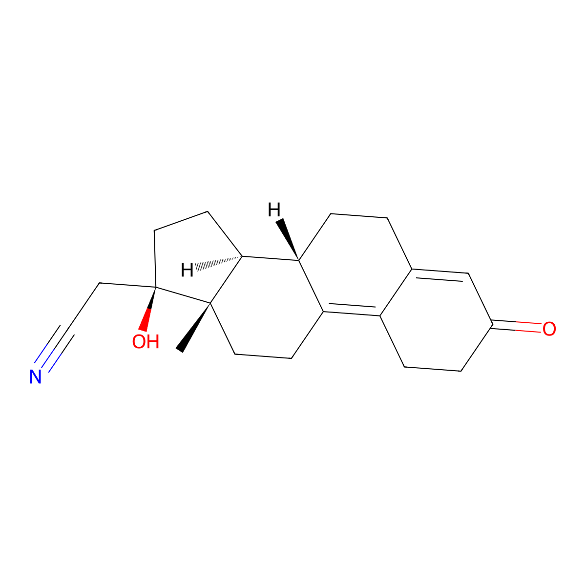 Dienogest molecular structure, CAS 65928-58-7