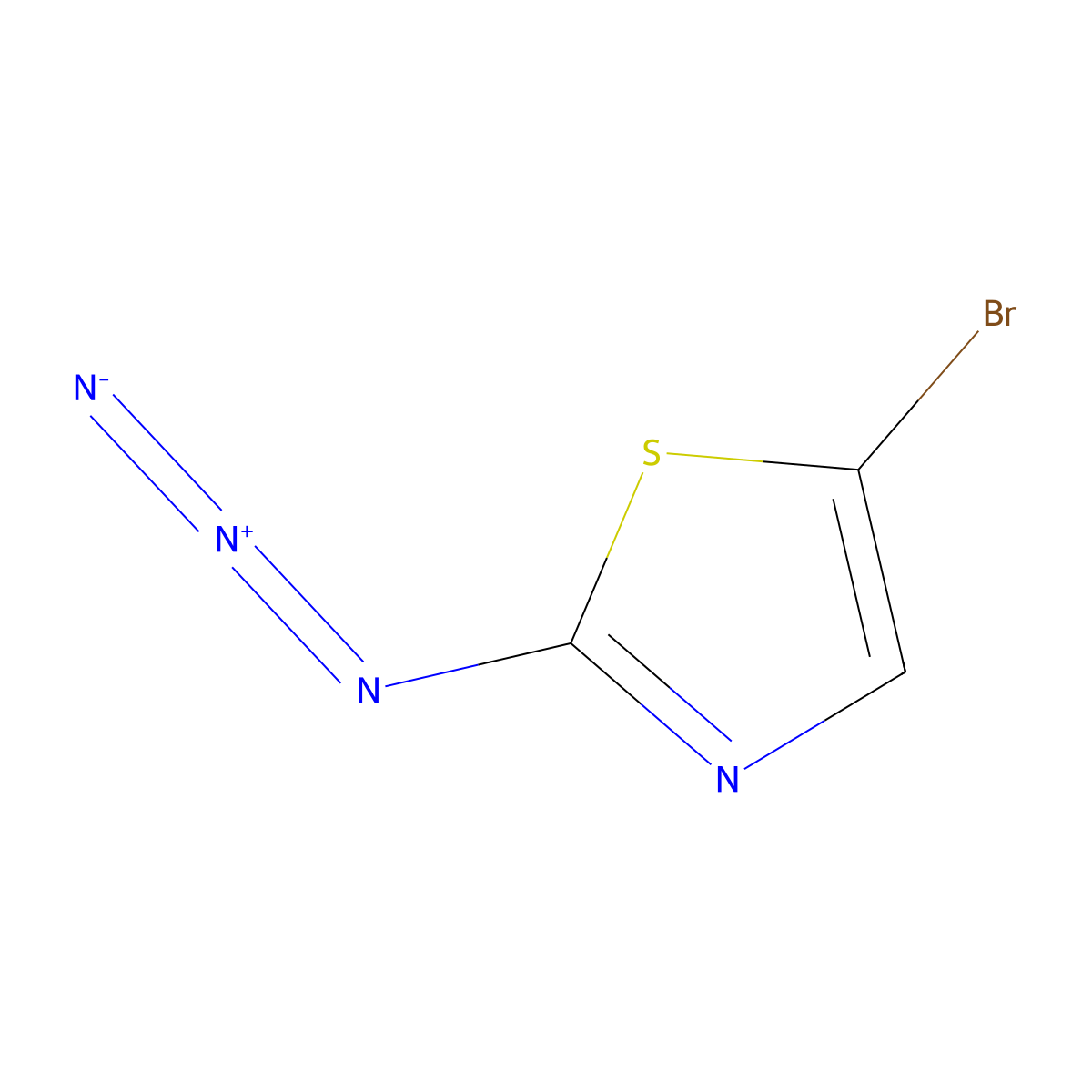 2-Azido-5-bromo-1,3-thiazole molecular structure, CAS 65934-45-4