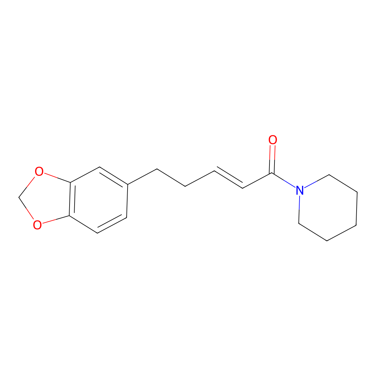 Piperanine molecular structure, CAS 65937-41-9