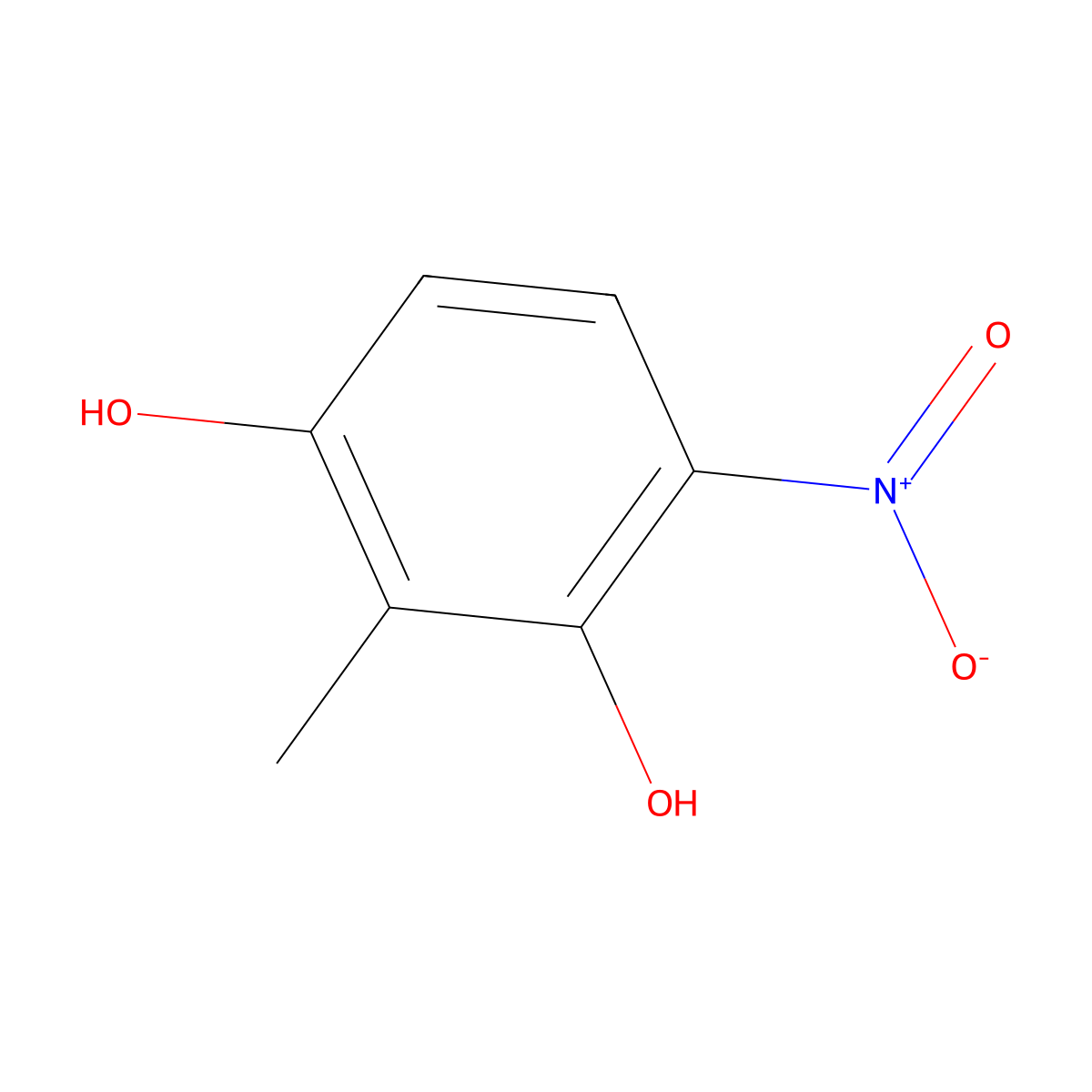 2-Methyl-4-nitroresorcinol molecular structure, CAS 65938-75-2