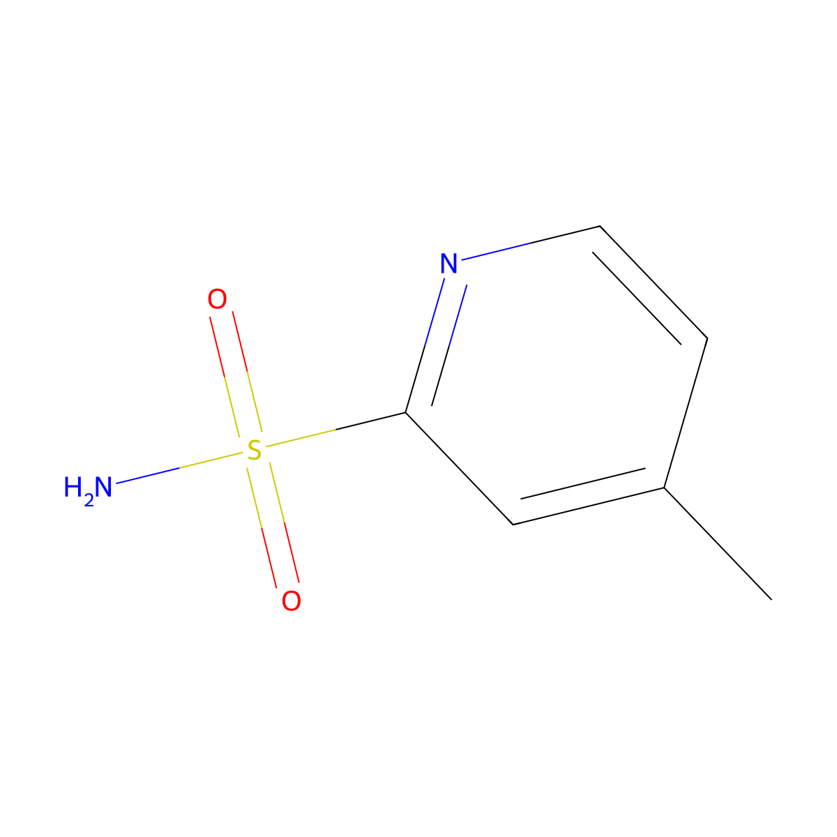 4-Methylpyridine-2-sulfonamide molecular structure, CAS 65938-78-5
