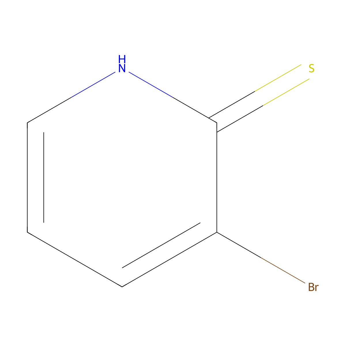3-Bromopyridine-2-thiol molecular structure, CAS 65938-86-5