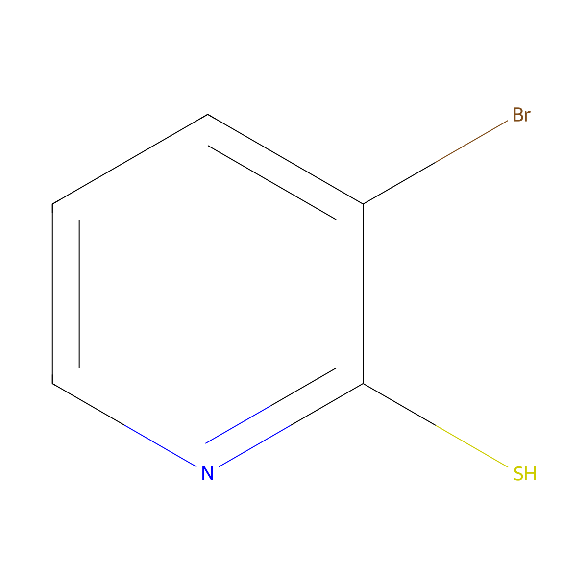 3-Bromopyridine-2-thiol molecular structure, CAS 65938-86-5