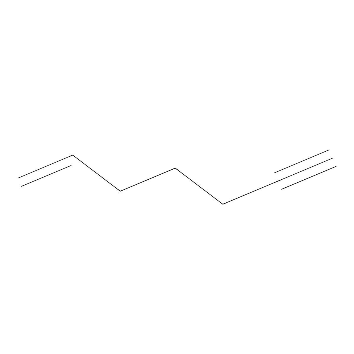 Hept-1-en-6-yne molecular structure, CAS 65939-59-5