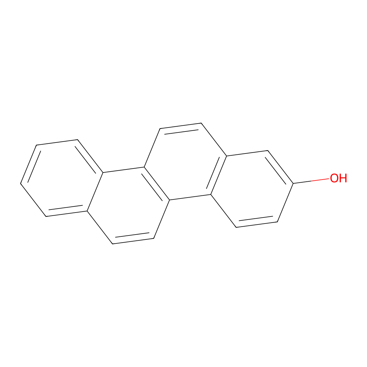 2-Hydroxychrysene molecular structure, CAS 65945-06-4