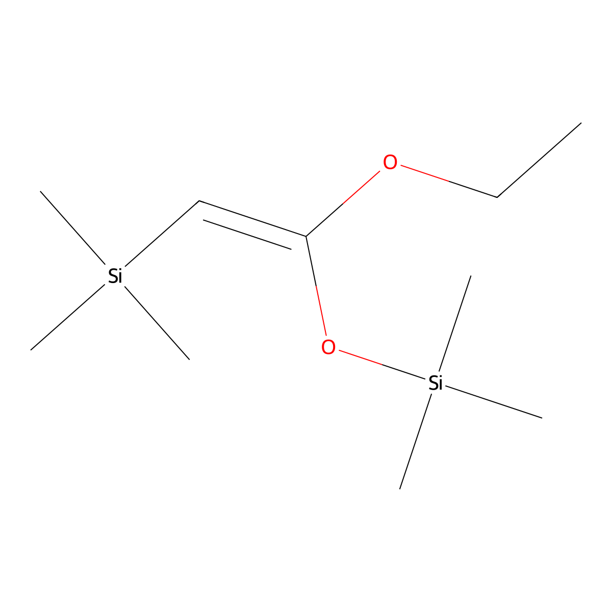 {[1-Ethoxy-2-(trimethylsilyl)ethenyl]oxy}(trimethyl)silane molecular structure, CAS 65946-56-7