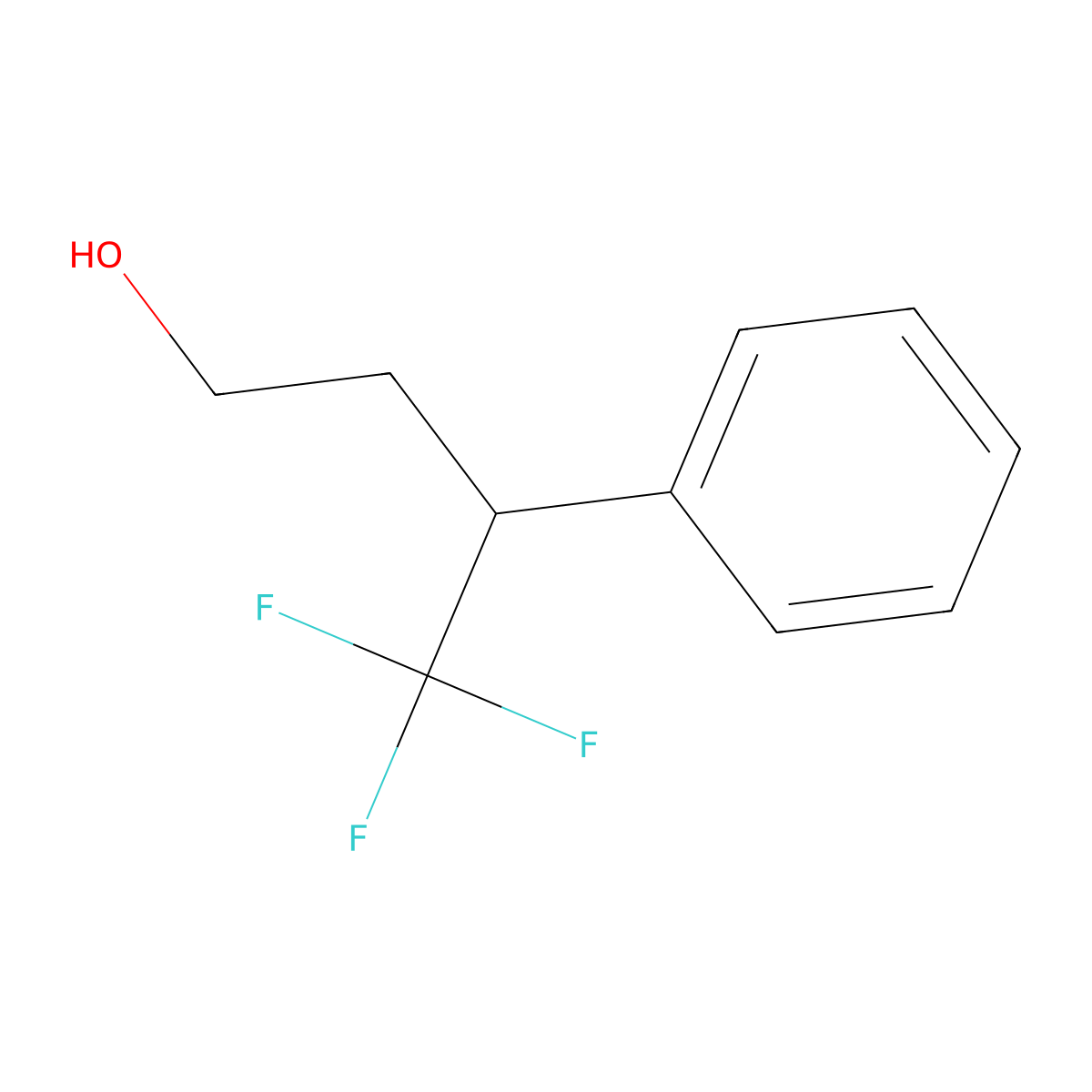 4,4,4-Trifluoro-3-phenylbutan-1-ol molecular structure, CAS 65948-16-5