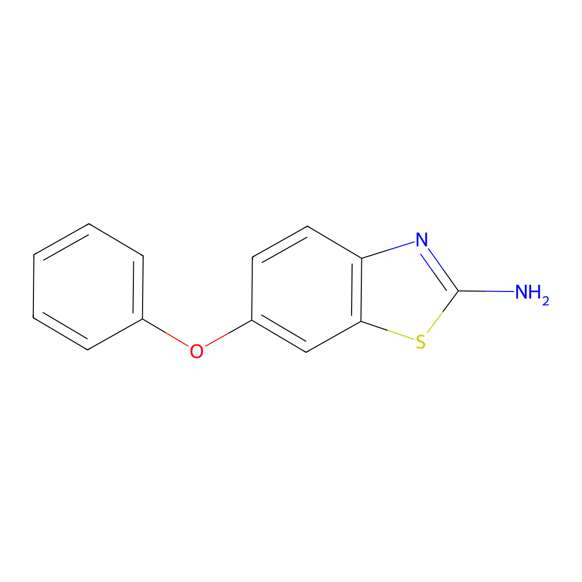6-Phenoxybenzo[d]thiazol-2-amine molecular structure, CAS 65948-19-8