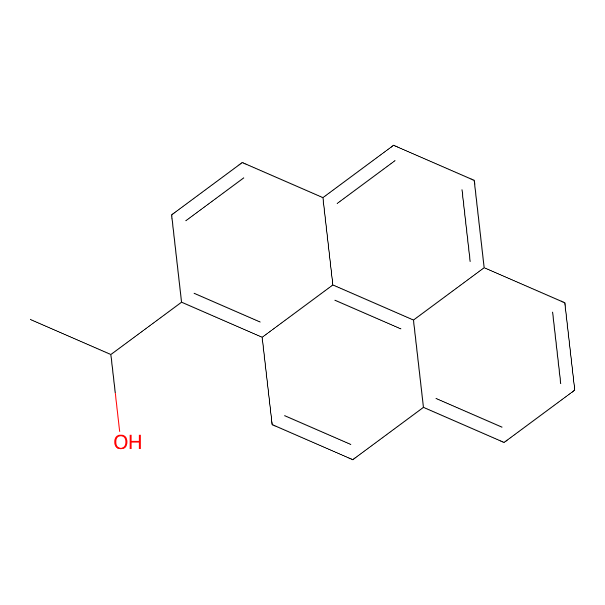 1-(1-Pyrenyl)ethanol molecular structure, CAS 65954-42-9