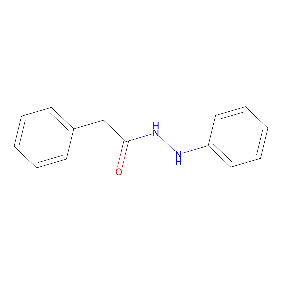 N',2-diphenylacetohydrazide molecular structure, CAS 6596-66-3