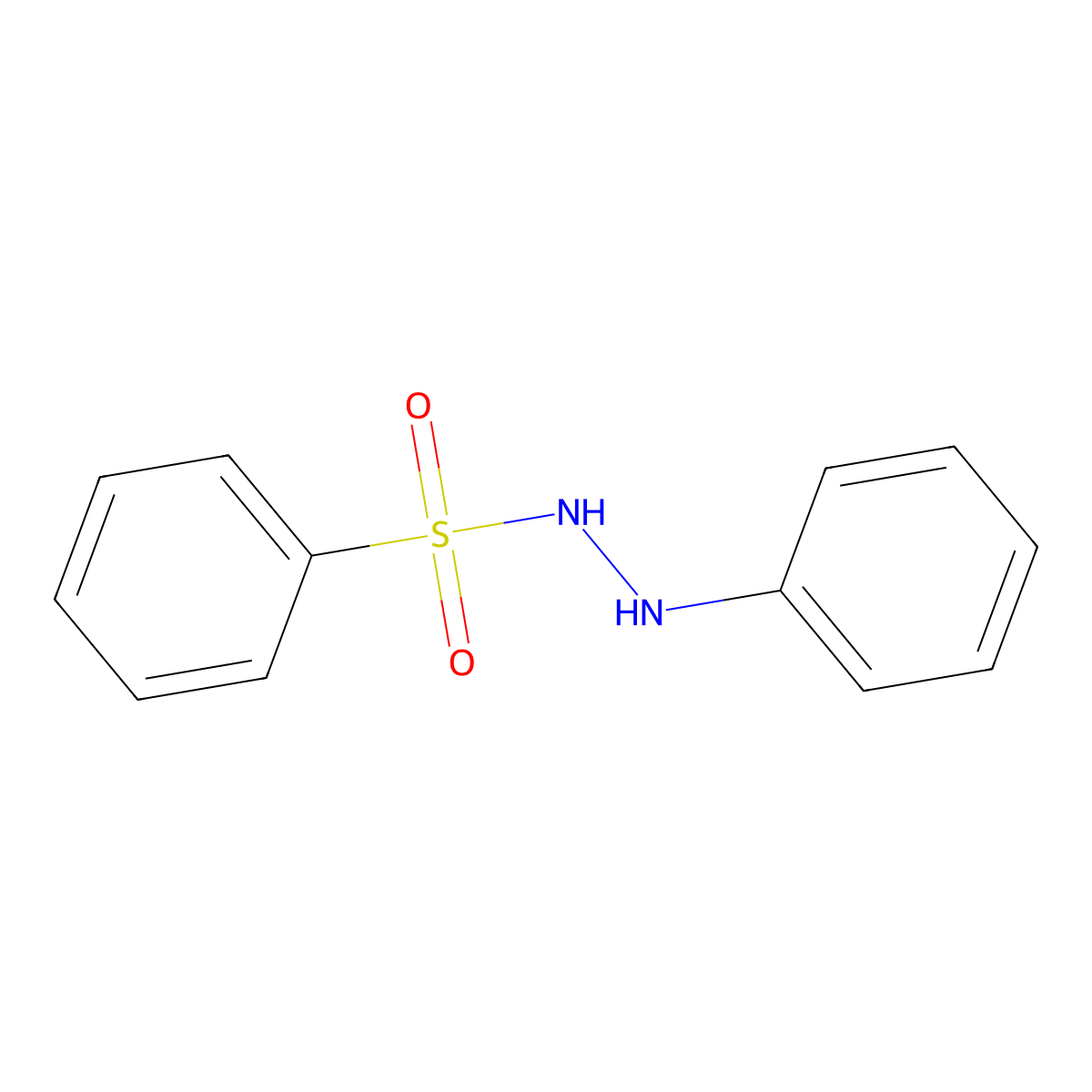 N'-Phenylbenzenesulfonohydrazide molecular structure, CAS 6596-69-6