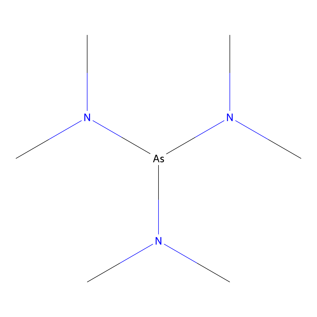 N-[bis(dimethylamino)arsanyl]-N-methylmethanamine molecular structure, CAS 6596-96-9