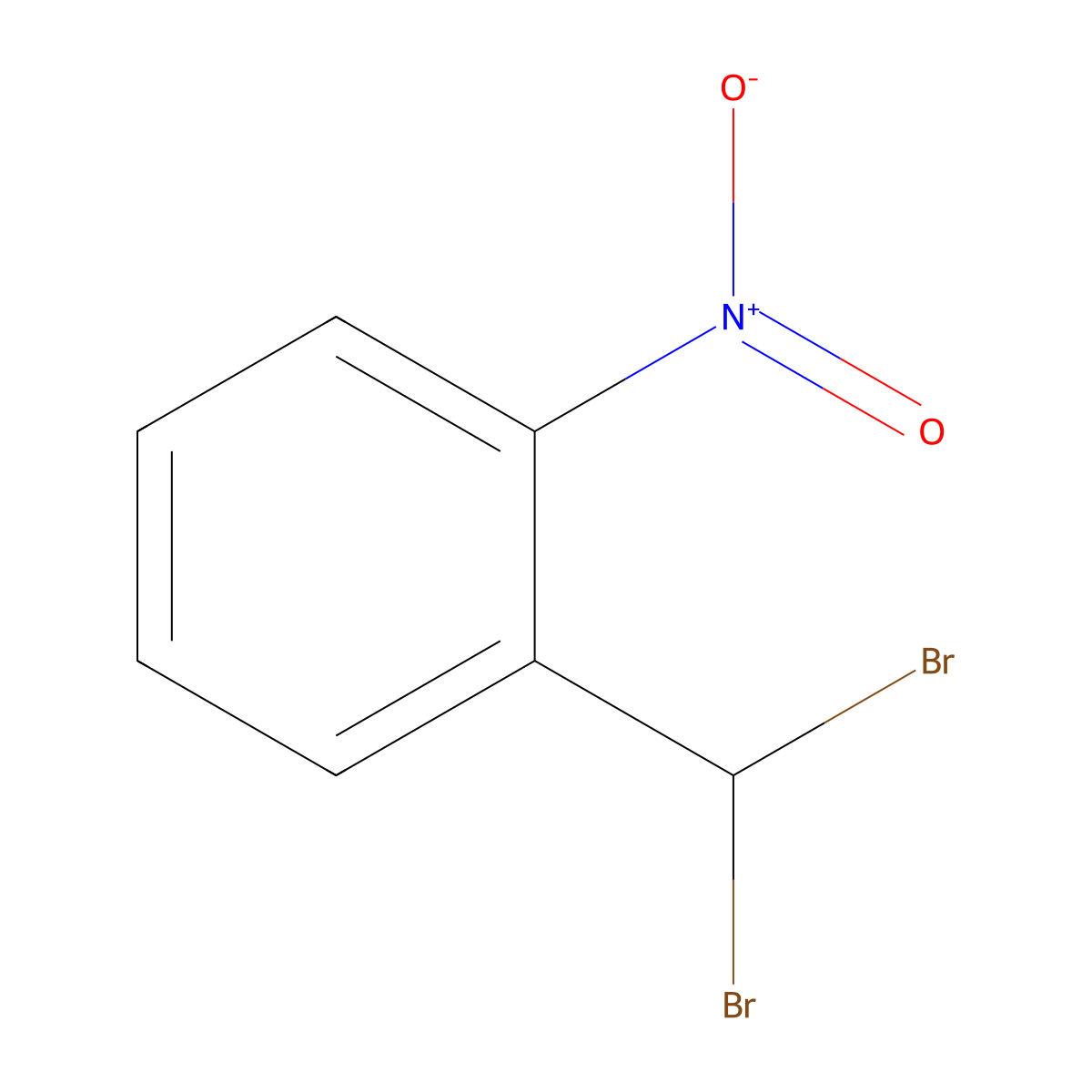 1-(Dibromomethyl)-2-nitrobenzene molecular structure, CAS 65962-15-4