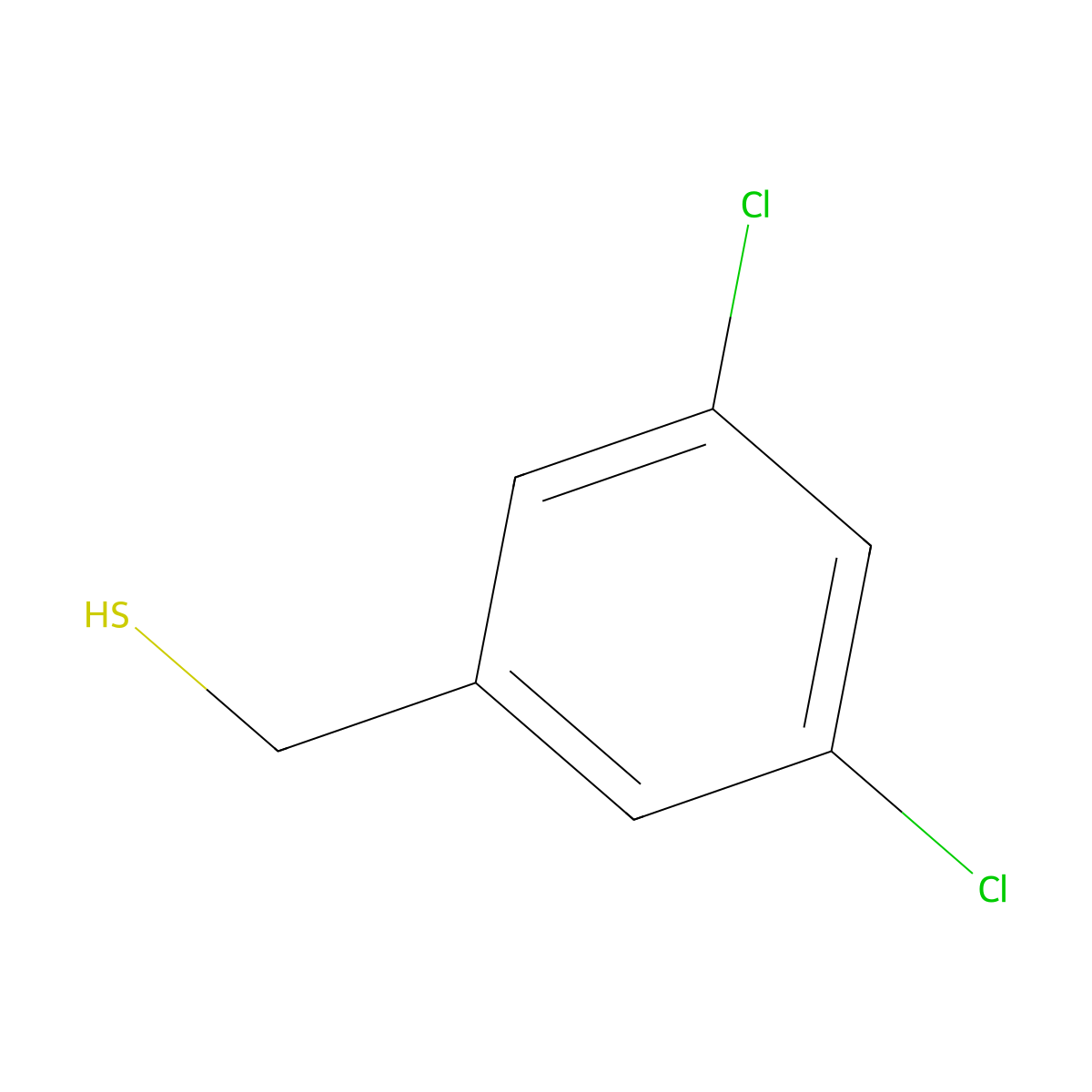 (3,5-Dichlorophenyl)methanethiol molecular structure, CAS 65963-17-9