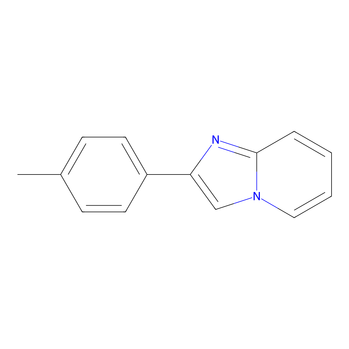 2-(4-Methylphenyl)imidazo[1,2-a]pyridine molecular structure, CAS 65964-60-5