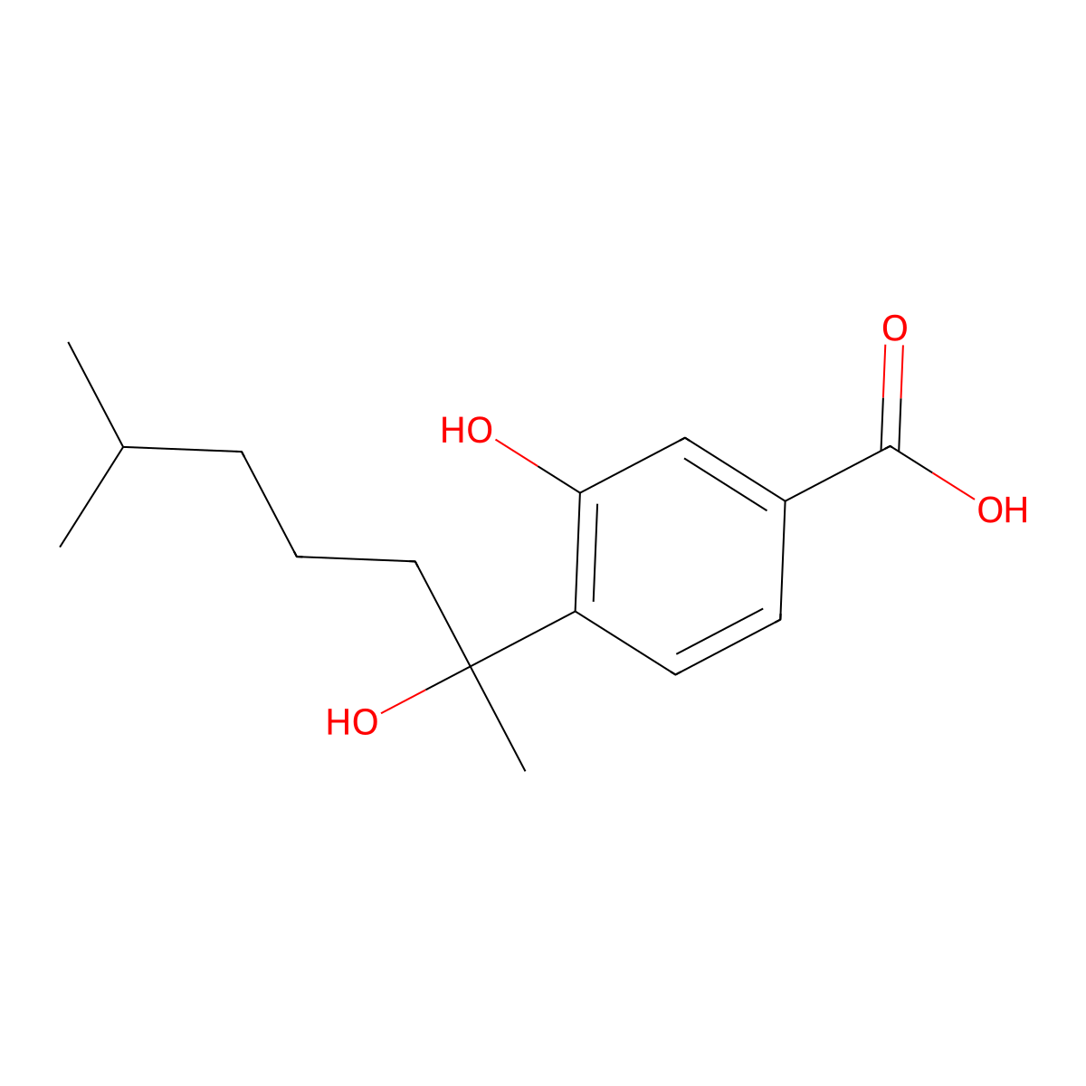Sydonic acid molecular structure, CAS 65967-73-9