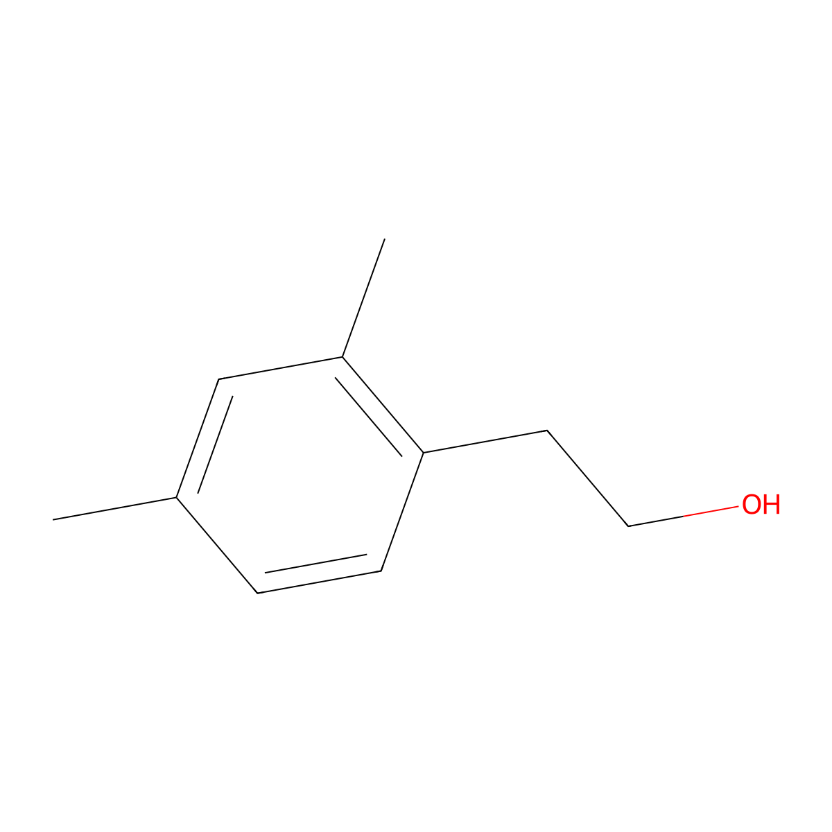 2-(2,4-Dimethylphenyl)ethanol molecular structure, CAS 6597-59-7