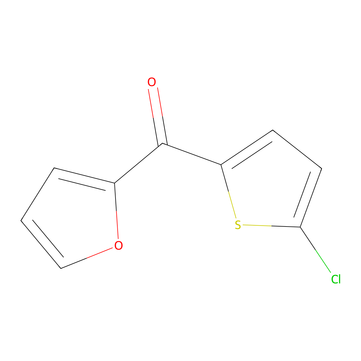 2-(5-Chlorothiophene-2-carbonyl)furan molecular structure, CAS 659719-72-9