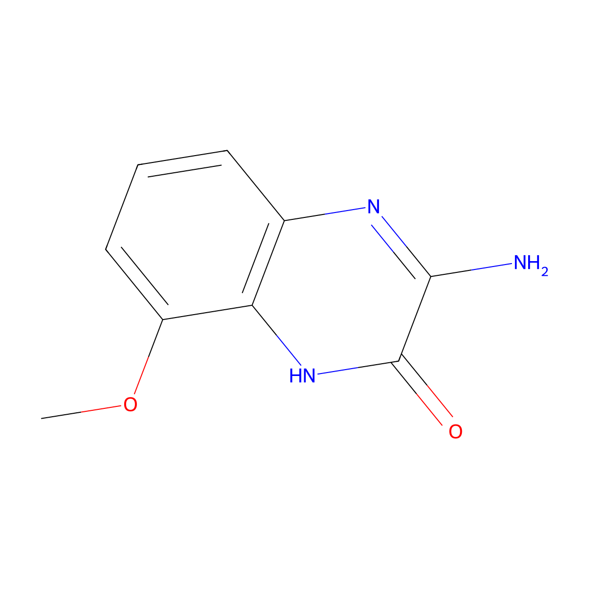 3-amino-8-methoxyquinoxalin-2(1H)-one molecular structure, CAS 659729-78-9
