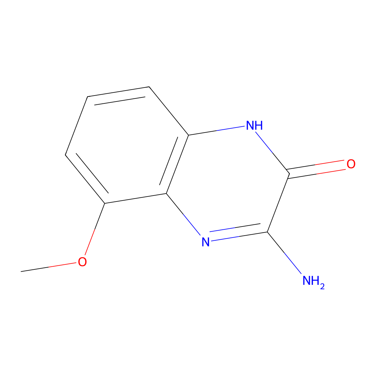 3-amino-5-methoxyquinoxalin-2(1H)-one molecular structure, CAS 659729-79-0