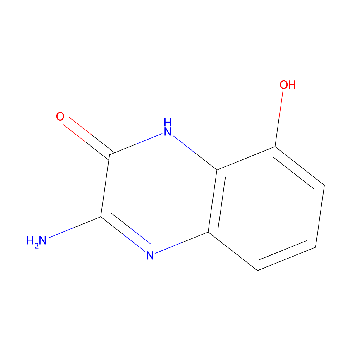 3-Amino-8-hydroxyquinoxalin-2(1H)-one molecular structure, CAS 659729-80-3