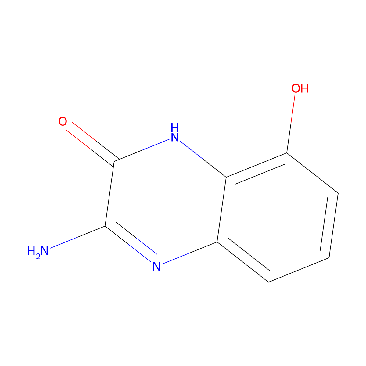 3-Amino-8-hydroxyquinoxalin-2(1H)-one molecular structure, CAS 659729-80-3