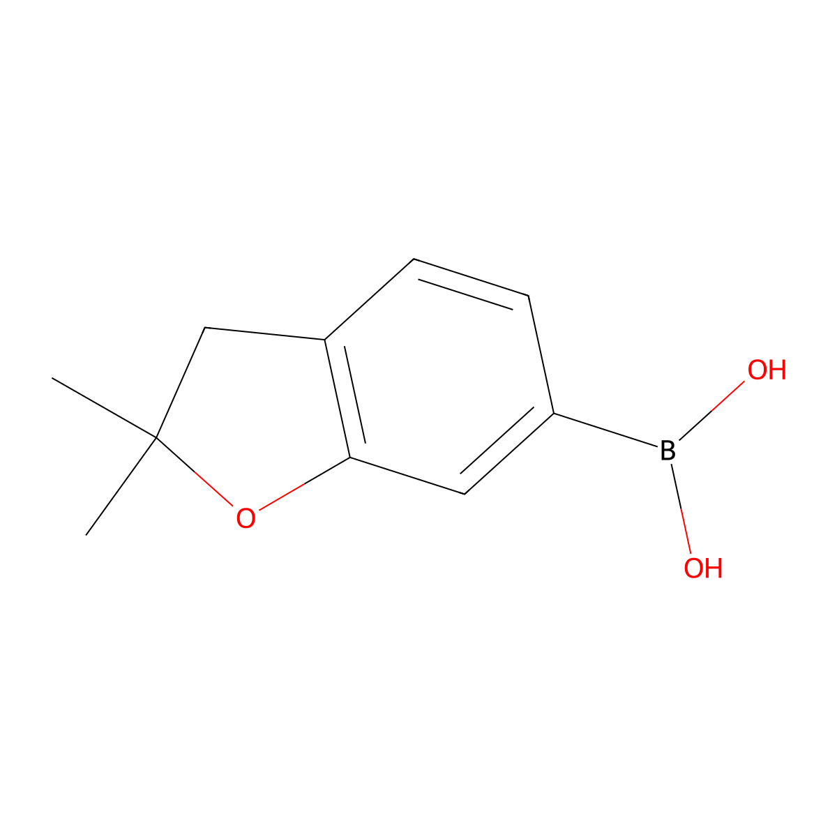 (2,2-Dimethyl-2,3-dihydrobenzofuran-6-yl)boronic acid molecular structure, CAS 659731-29-0