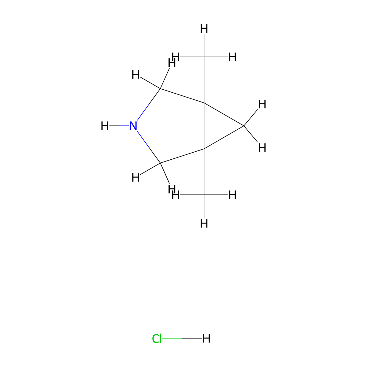 1,5-Dimethyl-3-azabicyclo[3.1.0]hexane hydrochloride molecular structure, CAS 659736-71-7