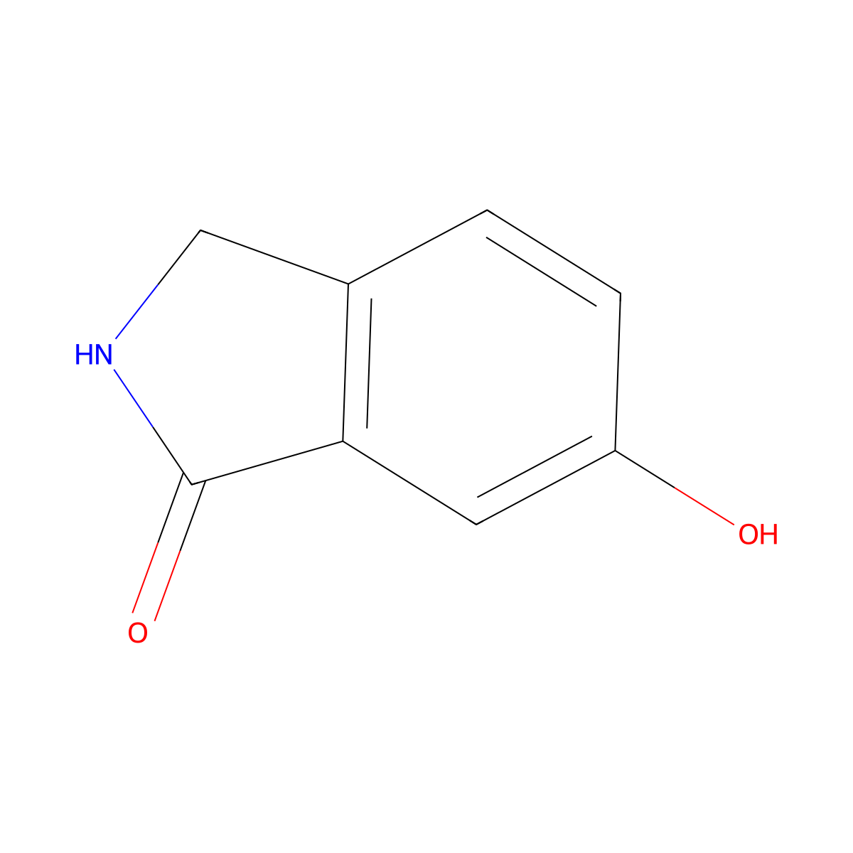 6-Hydroxy-2,3-dihydro-1H-isoindol-1-one molecular structure, CAS 659737-57-2