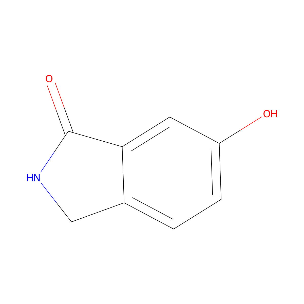 6-Hydroxy-2,3-dihydro-1H-isoindol-1-one molecular structure, CAS 659737-57-2