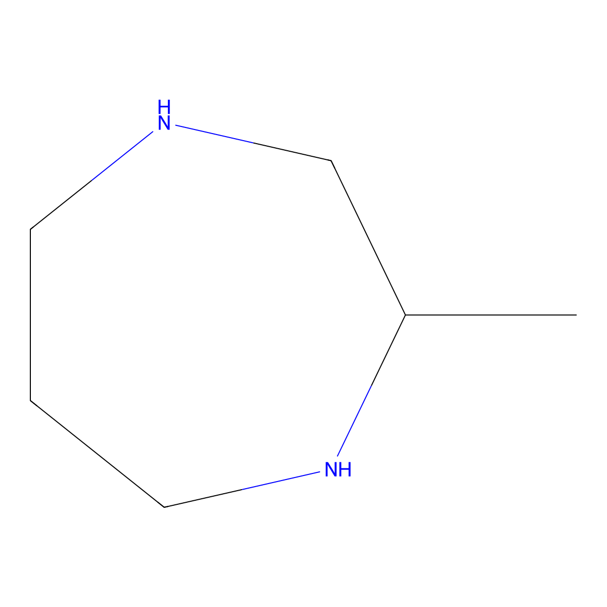 2-Methyl-1,4-diazepane molecular structure, CAS 65974-17-6