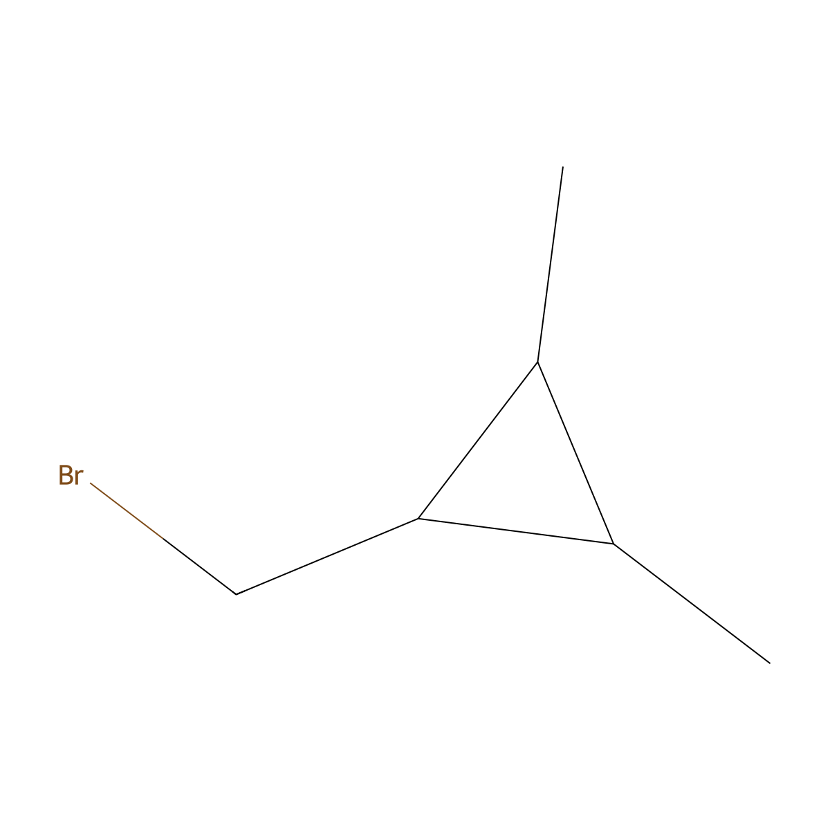 rac-(2R,3R)-1-(bromomethyl)-2,3-dimethylcyclopropane molecular structure, CAS 659742-17-3