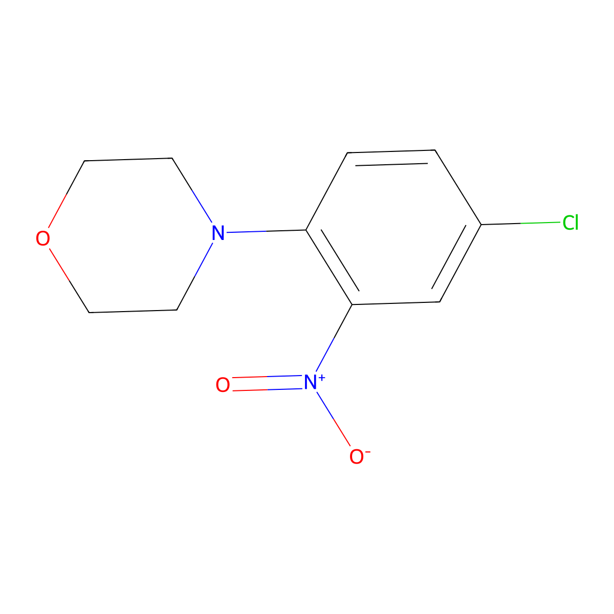 4-(4-Chloro-2-nitrophenyl)morpholine molecular structure, CAS 65976-60-5