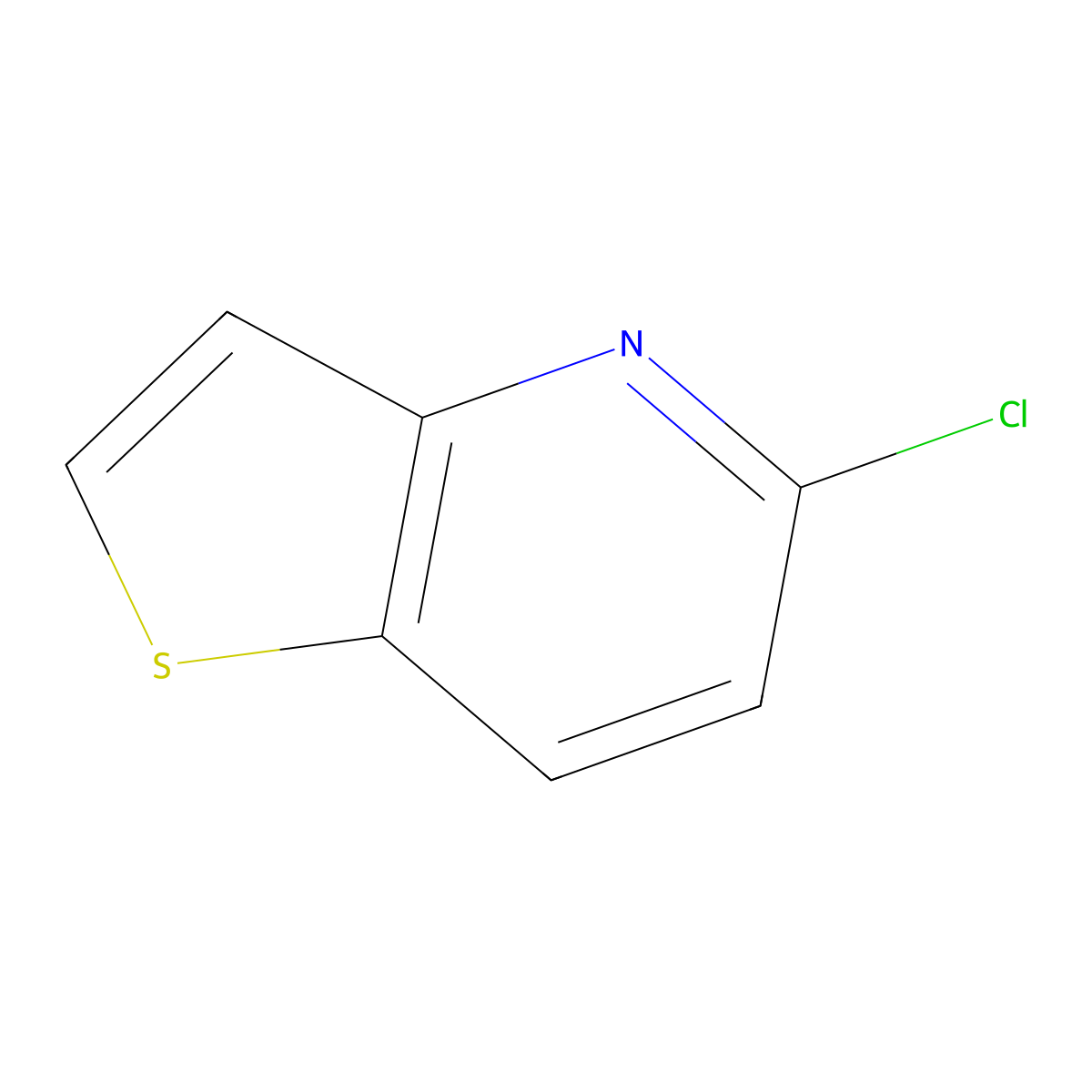 5-Chlorothieno[3,2-b]pyridine molecular structure, CAS 65977-55-1