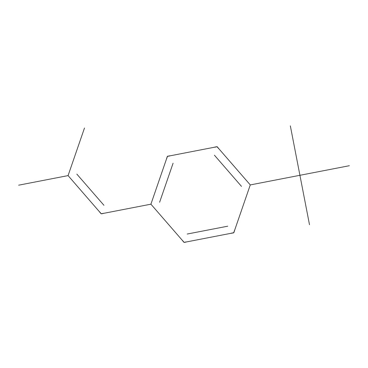 1-(tert-Butyl)-4-(2-methylprop-1-en-1-yl)benzene molecular structure, CAS 65977-70-0