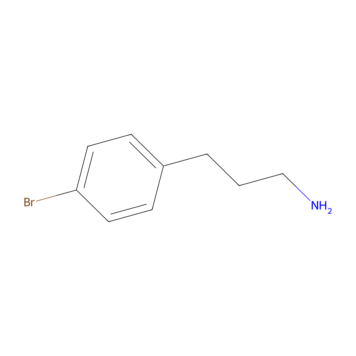 3-(4-Bromophenyl)propan-1-amine molecular structure, CAS 65984-53-4