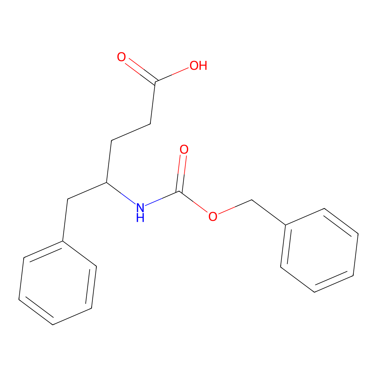 (4R)-4-{[(benzyloxy)carbonyl]amino}-5-phenylpentanoic acid molecular structure, CAS 65985-82-2