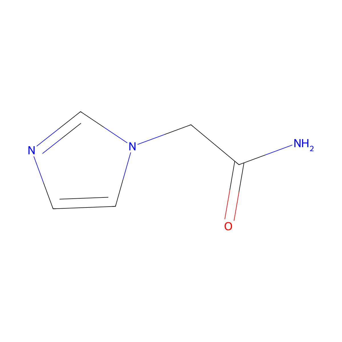 2-(1H-imidazol-1-yl)acetamide molecular structure, CAS 65991-91-5