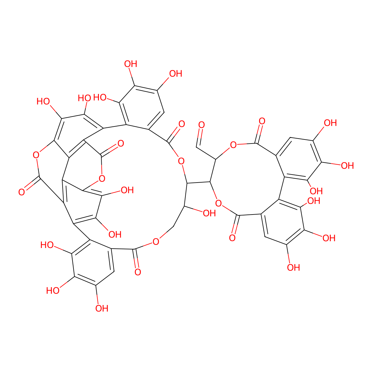 Punicalagin molecular structure, CAS 65995-63-3