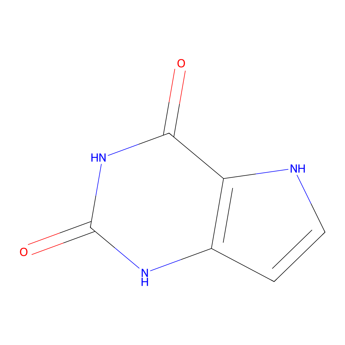 1,5-Dihydro-Pyrrolo(3,2-D)Pyrimidine-2,4-Dione molecular structure, CAS 65996-50-1