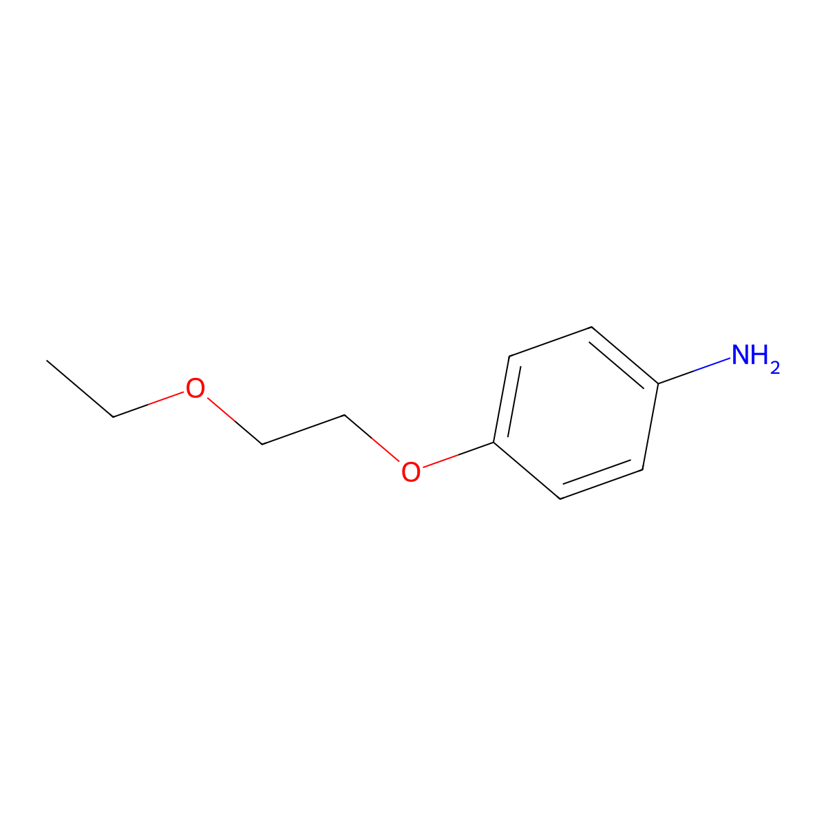 4-(2-Ethoxyethoxy)aniline molecular structure, CAS 65999-71-5