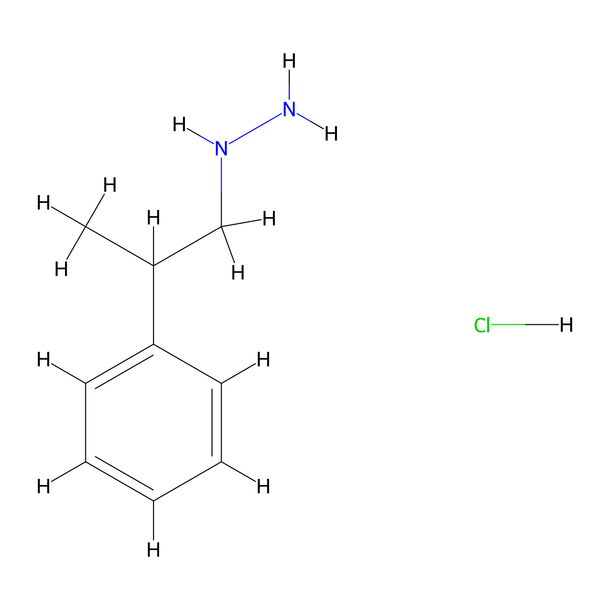 Pheniprazine Hydrochloride molecular structure, CAS 66-05-7