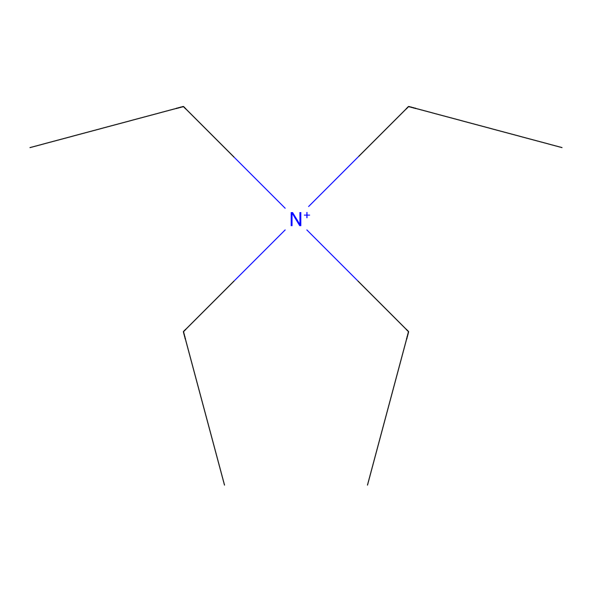 Tetraethylammonium molecular structure, CAS 66-40-0