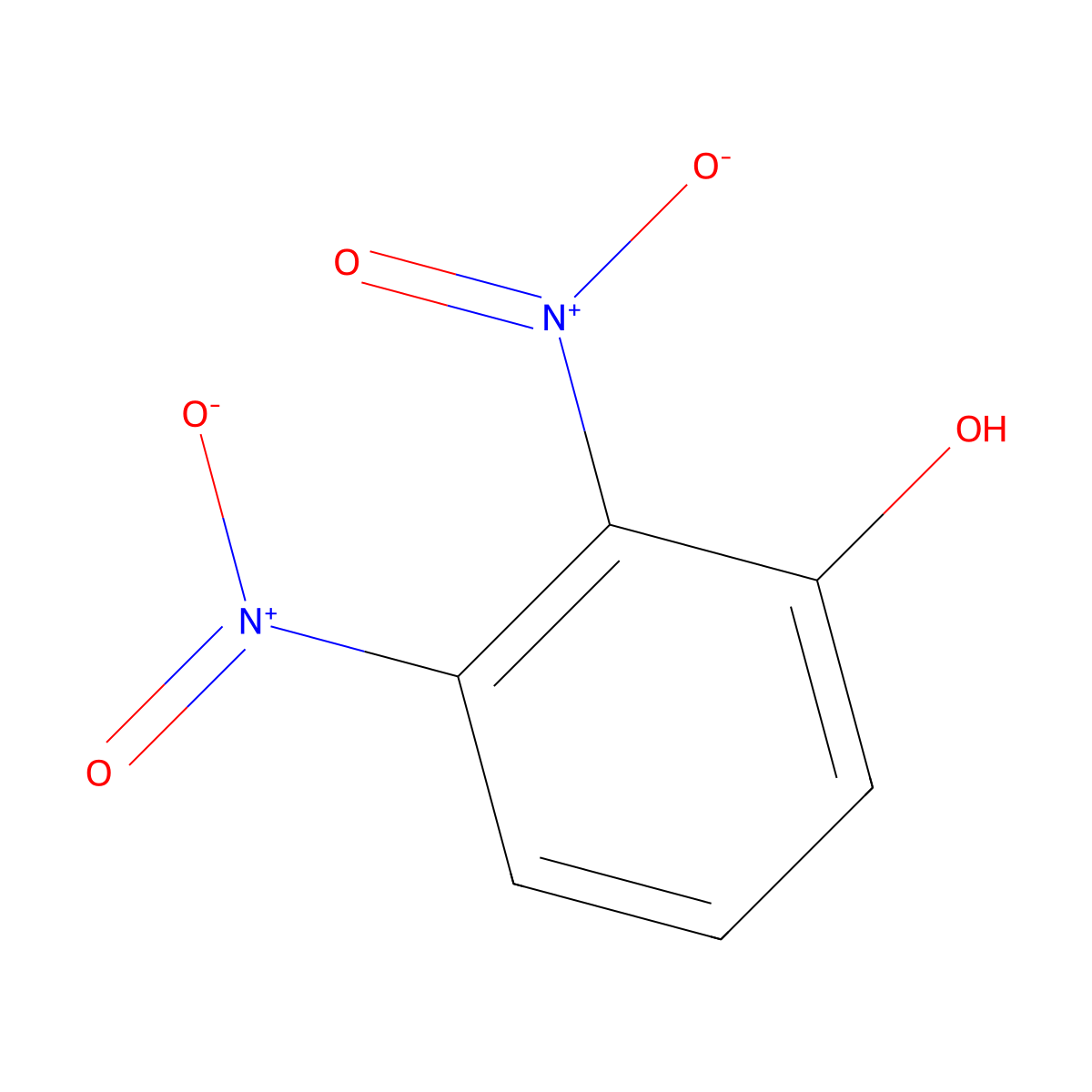 2,3-Dinitrophenol molecular structure, CAS 66-56-8