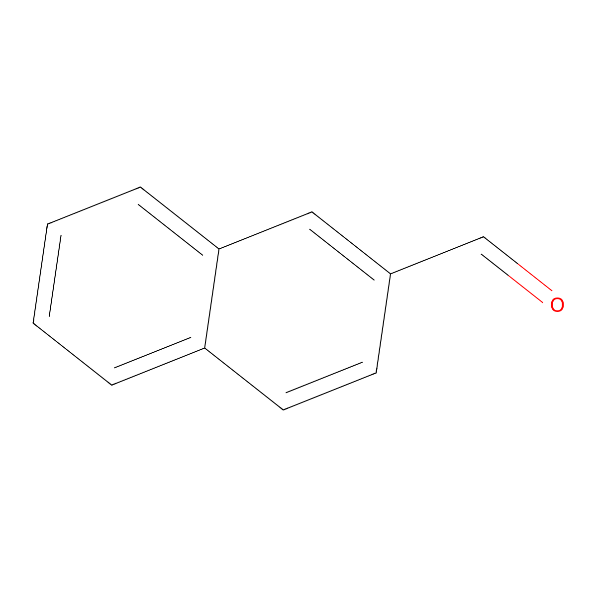 2-Naphthalenecarboxaldehyde molecular structure, CAS 66-99-9